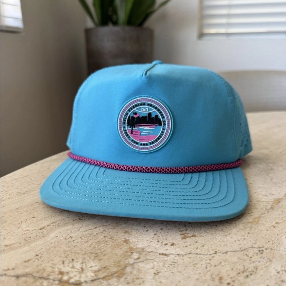 MELIN Hydro Coronado Drip Hat Cap Lagoon Blue SZ 58 cm RARE 🔥
